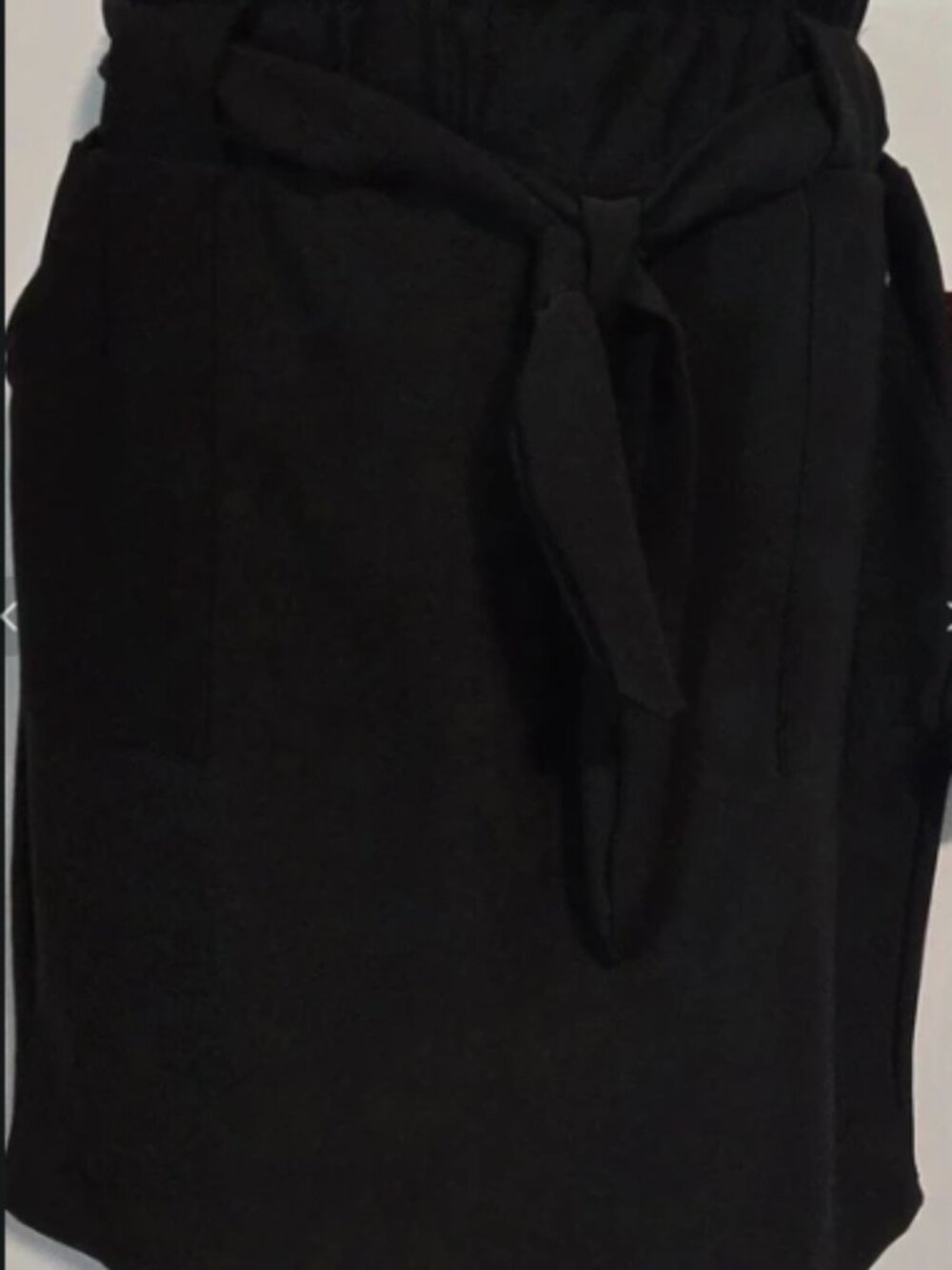 MAZE black skirt stretch waist Sz L NWT